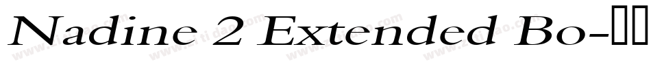 Nadine 2 Extended Bo字体转换